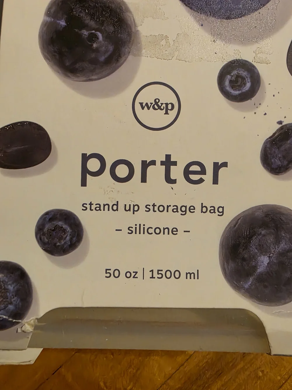 w&p Porter Silicone Stand-Up Storage Bag - Gray